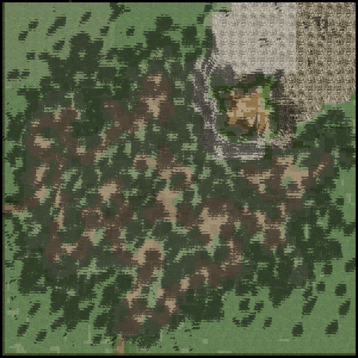 Mapa de Floresta de Moscóvia Sombria