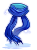 Cachecol Azul do Eremes